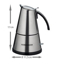 Rommelsbacher EKO 364/E, Espresso Kocher Elpresso mini /  für 2 oder 4 Espressotassen